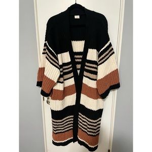 By Together | Color block Long Cardigan